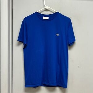 Lacoste Classic Blue Pima Cotton Tee – Men’s Medium (FR 4) 🐊